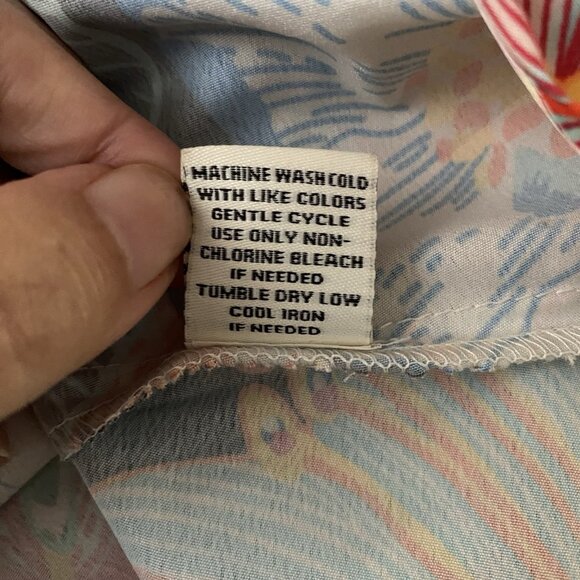 Rachel Zoe Full Maxi Skirt L Colorful Maximalism Resort Floral Tropical Print - Picture 10 of 12